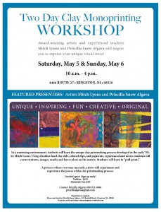 Two-Day Clay Monoprinting Workshop @ Kingston Wellness | South Brunswick Township | New Jersey | United States